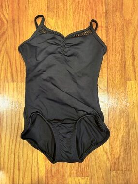 Black Girls' Sleeveless One-Piece Bodysuit with Lace Trim